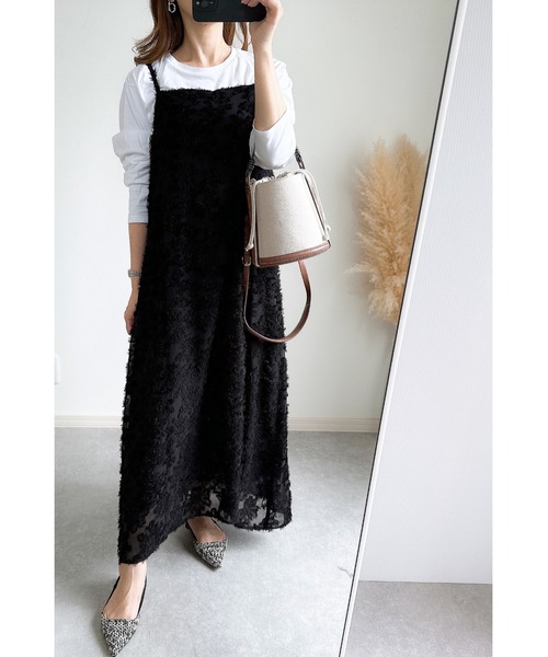 女性が喜ぶ♪ ZOZO限定】シャギージャガードキャミワンピース（ワンピース ワンピース