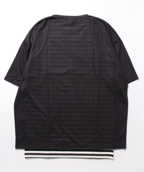 semantic design(セマンティックデザイン)の「アンサンブル 2枚 セット メンズ 半袖 BIG Tシャツ & タンクトップ ゆったり オーバーサイズ SD×PSYCHONATION (アンサンブル・メンズ・ホワイト/ピンク/ブラック・LARGE/MEDIUM)」の4枚目の写真