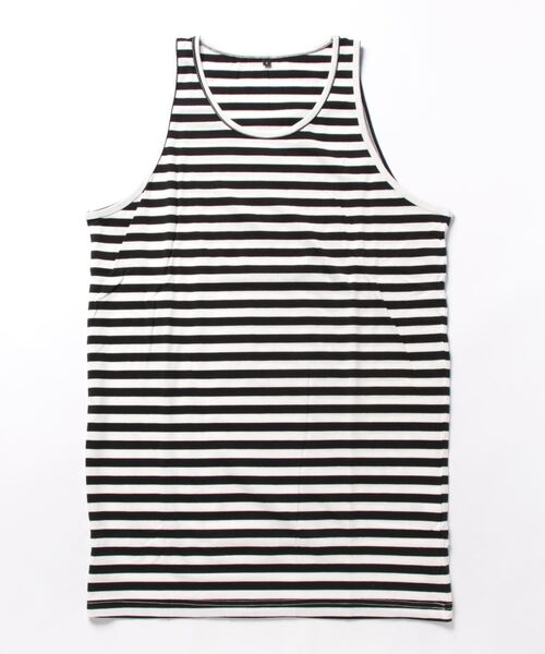 semantic design(セマンティックデザイン)の「アンサンブル 2枚 セット メンズ 半袖 BIG Tシャツ & タンクトップ ゆったり オーバーサイズ SD×PSYCHONATION (アンサンブル・メンズ・ホワイト/ピンク/ブラック・LARGE/MEDIUM)」の6枚目の写真