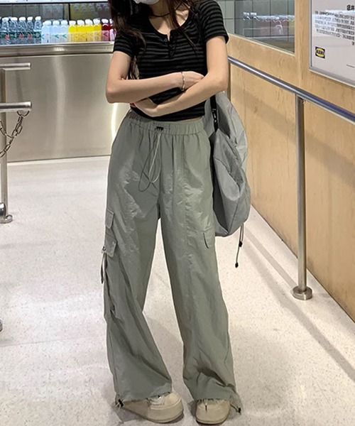 aimoha(アイモハ)の「カーゴパンツ(カーゴパンツ・レディース・パープル/ベージュ/グレー・SMALL/LARGE/MEDIUM)」の8枚目の写真