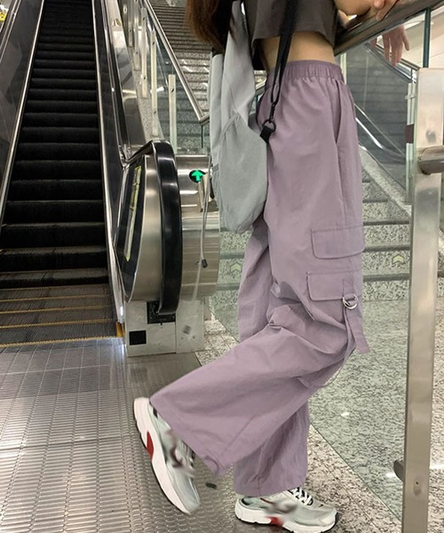 aimoha(アイモハ)の「カーゴパンツ(カーゴパンツ・レディース・パープル/ベージュ/グレー・SMALL/LARGE/MEDIUM)」の9枚目の写真