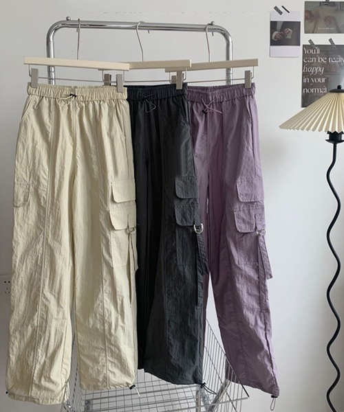 aimoha(アイモハ)の「カーゴパンツ(カーゴパンツ・レディース・パープル/ベージュ/グレー・SMALL/LARGE/MEDIUM)」の10枚目の写真