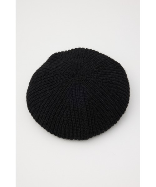 SLY（スライ）の「RIB KNIT BERET ロブ ニット ベレー（ハンチング/ベレー帽・レディース・ブラック/ブルー/杢グレー・FREE）」の5枚目の写真