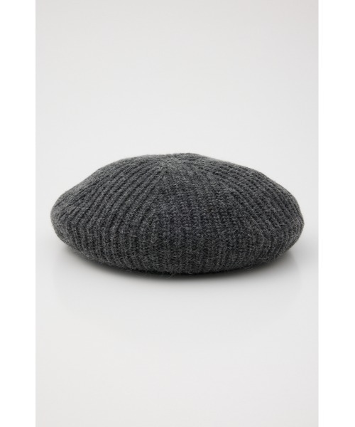 SLY（スライ）の「RIB KNIT BERET ロブ ニット ベレー（ハンチング/ベレー帽・レディース・ブラック/ブルー/杢グレー・FREE）」の8枚目の写真