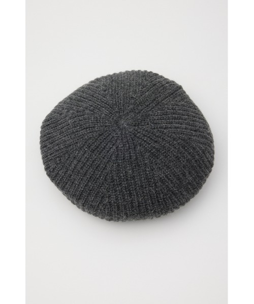 SLY（スライ）の「RIB KNIT BERET ロブ ニット ベレー（ハンチング/ベレー帽・レディース・ブラック/ブルー/杢グレー・FREE）」の10枚目の写真