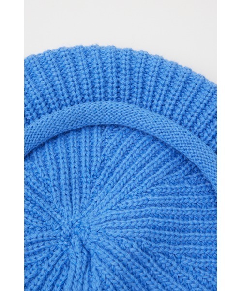 SLY（スライ）の「RIB KNIT BERET ロブ ニット ベレー（ハンチング/ベレー帽・レディース・ブラック/ブルー/杢グレー・FREE）」の15枚目の写真