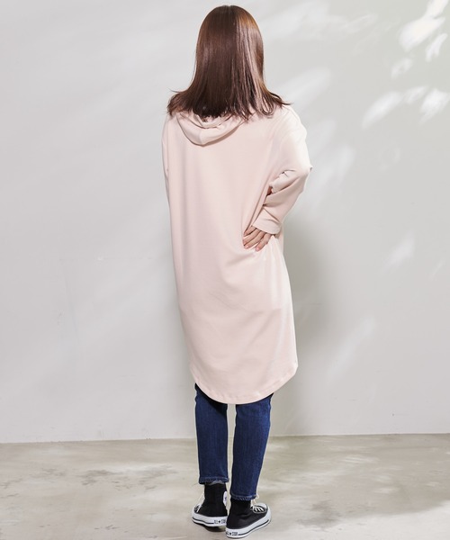 Arnold Palmer（アーノルドパーマー）の「スポンジング スウェット フーディ ワンピース（ワンピース・レディース・ライトオレンジ系/ブラック/ネイビー・S/M/L）」の10枚目の写真