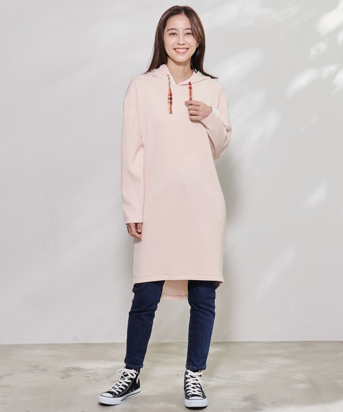 Arnold Palmer（アーノルドパーマー）の「スポンジング スウェット フーディ ワンピース（ワンピース・レディース・ライトオレンジ系/ブラック/ネイビー・S/M/L）」の17枚目の写真