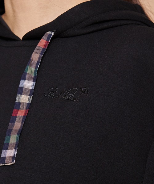 Arnold Palmer（アーノルドパーマー）の「スポンジング スウェット フーディ ワンピース（ワンピース・レディース・ライトオレンジ系/ブラック/ネイビー・S/M/L）」の5枚目の写真