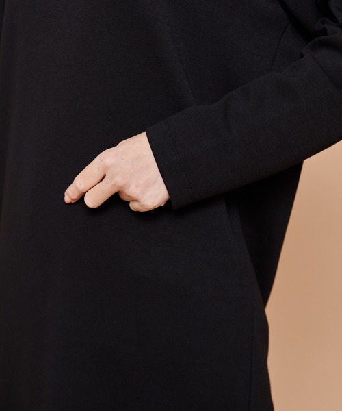 Arnold Palmer（アーノルドパーマー）の「スポンジング スウェット フーディ ワンピース（ワンピース・レディース・ライトオレンジ系/ブラック/ネイビー・S/M/L）」の6枚目の写真