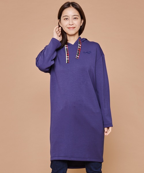 Arnold Palmer（アーノルドパーマー）の「スポンジング スウェット フーディ ワンピース（ワンピース・レディース・ライトオレンジ系/ブラック/ネイビー・S/M/L）」の13枚目の写真