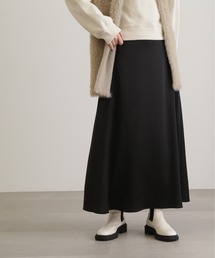 N.（N. Natural Beauty Basic） | 【S Size Line】◆マットサテンＡラインロングスカート(スカート)