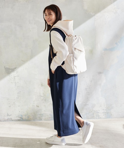 Elura（エルーラ）の「サマ見えジャンスカ（ジャンパースカート・レディース・ブラウン系その他4/ブラック系その他/ブラック/グレイッシュベージュ/ネイビー・MEDIUM/LARGE/SMALL）」の14枚目の写真