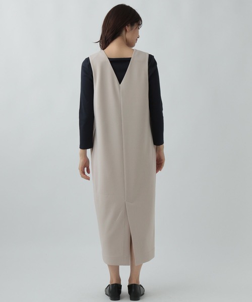 Elura（エルーラ）の「サマ見えジャンスカ（ジャンパースカート・レディース・ブラウン系その他4/ブラック系その他/ブラック/グレイッシュベージュ/ネイビー・MEDIUM/LARGE/SMALL）」の21枚目の写真