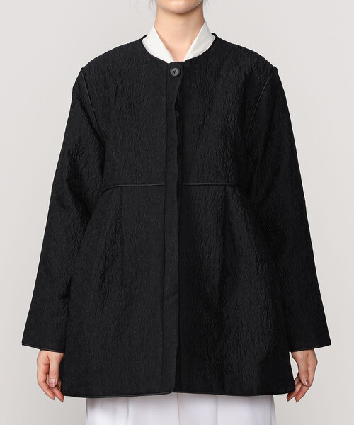 Bshop（ビショップ）の「eunoia | ジャガード ノーカラージャケット