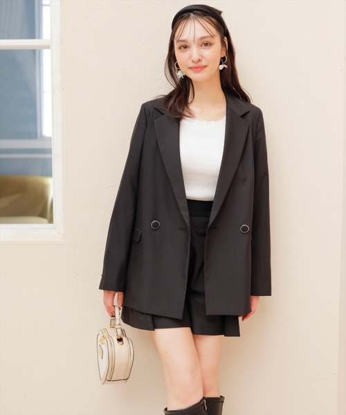 WILLSELECTION(ウィルセレクション)の「スカラップ7分袖ニットプルオーバー(Tシャツ/カットソー・レディース・ピンク/オフホワイト/ブラック・MEDIUM)」の5枚目の写真