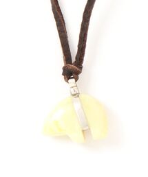 ARCHIVER（アーカイバ）の「【W】【it】【LAST HEAVEN】天然石ベアー ディアスキン レザーネックレス　チョーカー（ネックレス）」