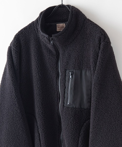 OUTDOOR PRODUCTS(アウトドアプロダクツ)の「【OUTDOOR PRODUCTS/アウトドアプロダクツ】スタンドカラー ボアブルゾン もこもこ(ブルゾン・レディース・ブラウン/ブラック/アイボリー/ベージュ・FREE)」の1枚目の写真