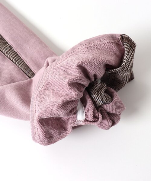 algy（アルジー）の「チェックスリーブAラインワンピ（ワンピース・キッズ・サックスブルー/ブラック/ピンク・XX-SMALL/SMALL/X-SMALL/MEDIUM）」の7枚目の写真