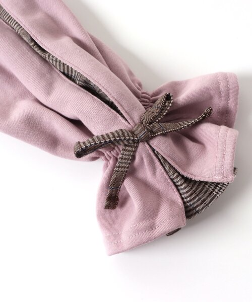 algy（アルジー）の「チェックスリーブAラインワンピ（ワンピース・キッズ・サックスブルー/ブラック/ピンク・XX-SMALL/SMALL/X-SMALL/MEDIUM）」の15枚目の写真