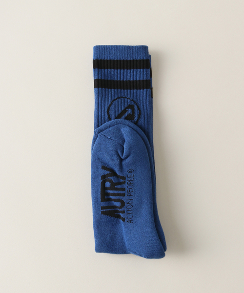 AUTRY / オートリー】SOCKS (Blue x Black Line)（ソックス/靴下