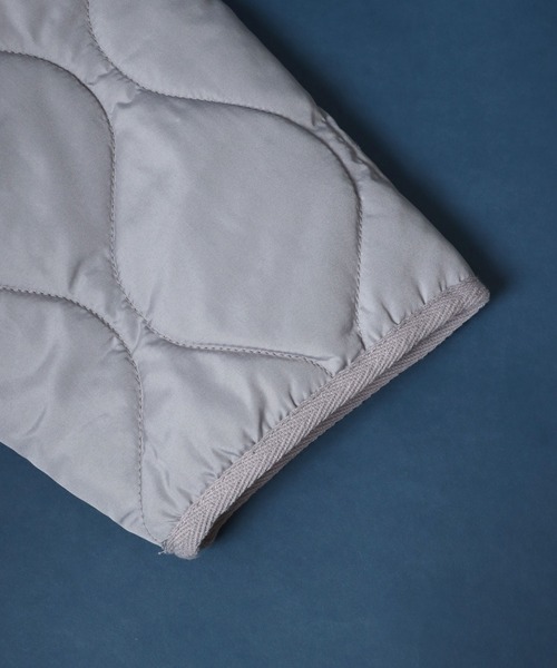 ANPAS（アンパス）の「Quilting No Collar Blouson/キルティング ノーカラージャケット ブルゾン ライナー オーバーサイズ（ノーカラージャケット・メンズ・オリーブ/ブラック/ライトグレー/アイボリー・L/LL/M）」の17枚目の写真