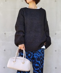 Q | モヘアタッチルーズニット(ニット/セーター)