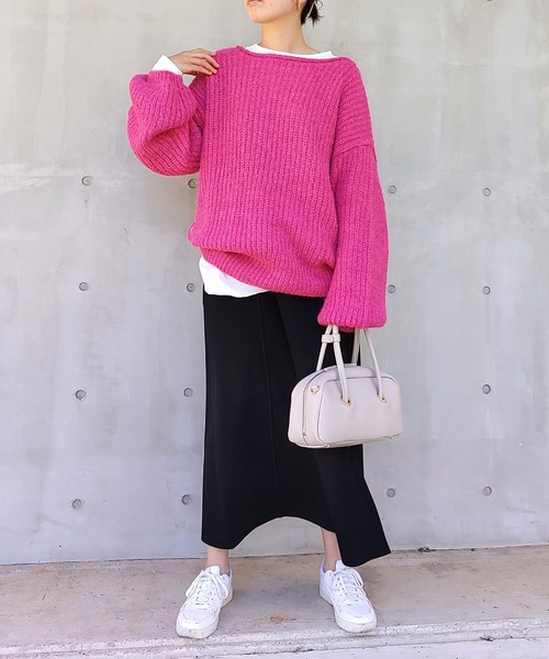 セール】モヘアタッチルーズニット（ニット/セーター）｜Q