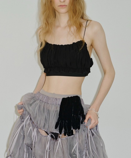 ギャザーシフォンブラトップ（キャミソール）｜J1U by LA BELLE ETUDE