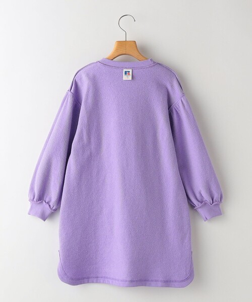 Russell Athletic（ラッセルアスレティック）の「【SHIPS KIDS別注】RUSSELL ATHLETIC:80～90cm / ワンピース（ワンピース・キッズ・アイボリー/ラベンダー・80/90）」の4枚目の写真