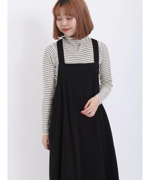 Samansa Mos2（サマンサ モスモス）の「【マシンウォッシャブル】リブタートルネックニット（ニット/セーター・レディース・オフホワイト/チャコールグレー/ベージュ/キナリ・F）」の5枚目の写真