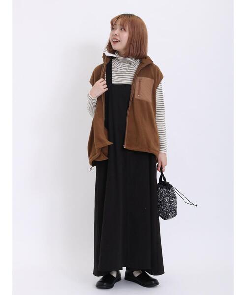 Samansa Mos2（サマンサ モスモス）の「【マシンウォッシャブル】リブタートルネックニット（ニット/セーター・レディース・オフホワイト/チャコールグレー/ベージュ/キナリ・F）」の17枚目の写真