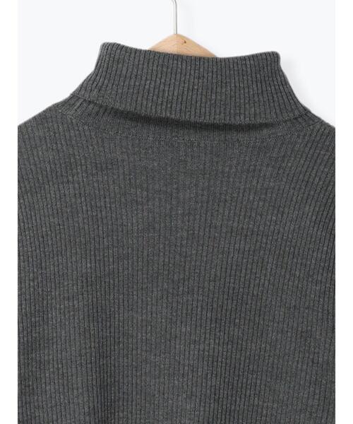 Samansa Mos2（サマンサ モスモス）の「【マシンウォッシャブル】リブタートルネックニット（ニット/セーター・レディース・オフホワイト/チャコールグレー/ベージュ/キナリ・F）」の20枚目の写真