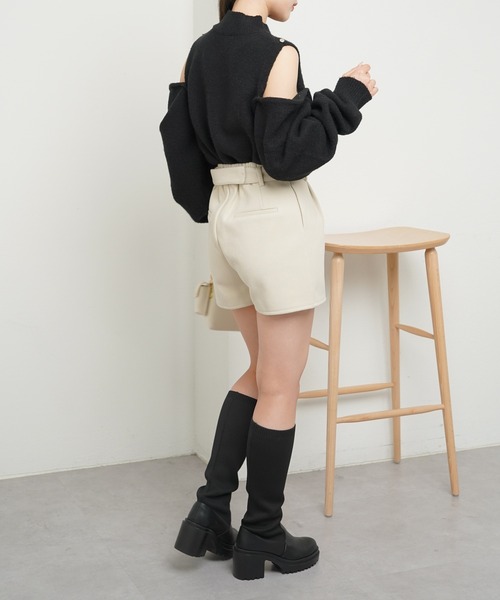 Chico(チコ)の「ベルト付マイクロショートパンツ(その他パンツ・レディース・ブラック/グレー/アイボリー・FREE)」の21枚目の写真