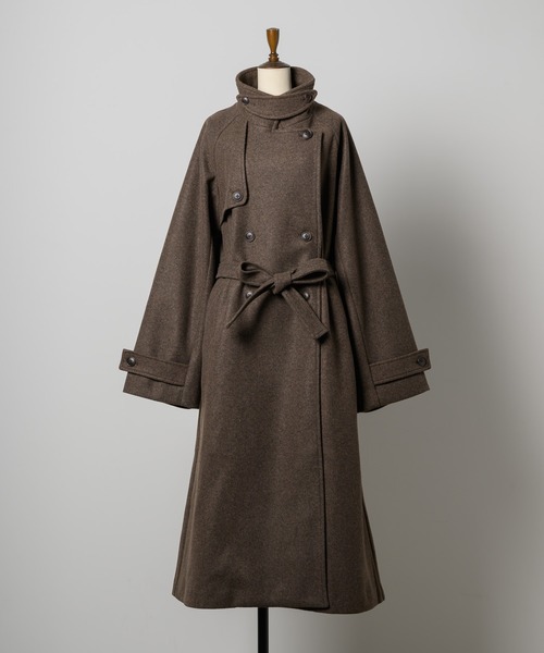 INTER FACTORY(インターファクトリー)の「はなのきえり×INTERFACTORY3wayカラーロングコート(その他アウター・レディース・ブラック/ブラウン・MEDIUM/SMALL)」の14枚目の写真