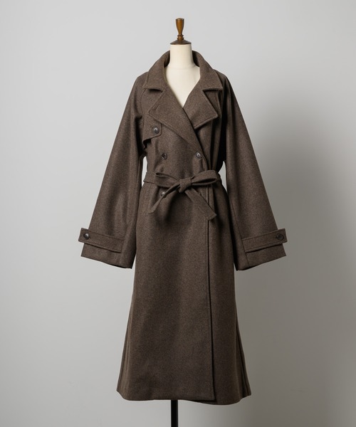 INTER FACTORY(インターファクトリー)の「はなのきえり×INTERFACTORY3wayカラーロングコート(その他アウター・レディース・ブラック/ブラウン・MEDIUM/SMALL)」の11枚目の写真