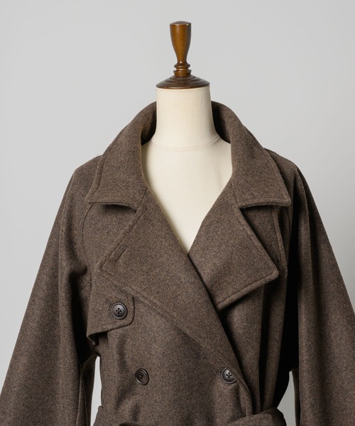 INTER FACTORY(インターファクトリー)の「はなのきえり×INTERFACTORY3wayカラーロングコート(その他アウター・レディース・ブラック/ブラウン・MEDIUM/SMALL)」の13枚目の写真