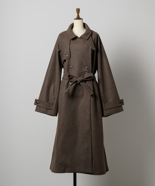 INTER FACTORY(インターファクトリー)の「はなのきえり×INTERFACTORY3wayカラーロングコート(その他アウター・レディース・ブラック/ブラウン・MEDIUM/SMALL)」の15枚目の写真