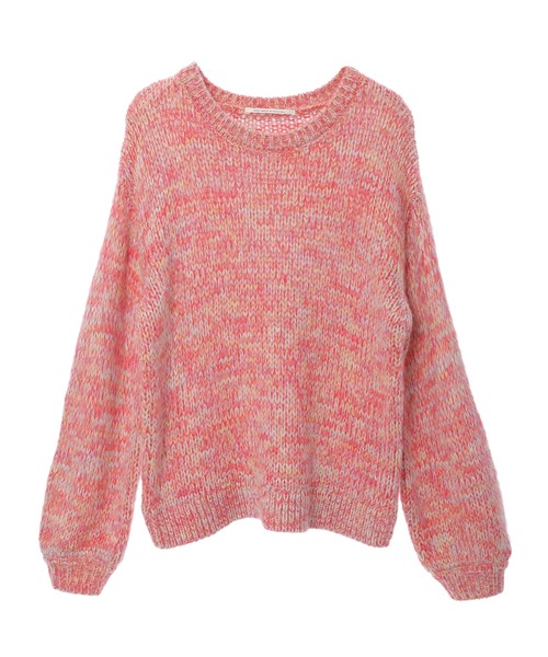 CEDNIE(セドニー)の「ミックスカラーオーバーサイズニット(ニット/セーター・レディース・レッド/ネイビー・M)」の14枚目の写真