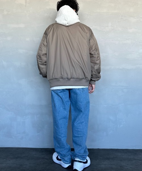 CHUMS（チャムス）の「【WEB限定】[CHUMS/チャムス] リサイクルチャムリー リバーシブルフリースジャケット（ブルゾン・レディース・ブラック/グレイッシュベージュ・L/M）」の9枚目の写真
