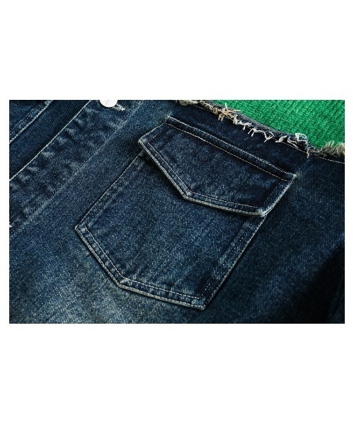 mushwear(マッシュウェア)の「異素材デニムジャケット(デニムジャケット・メンズ・インディゴブルー・X-LARGE/LARGE/MEDIUM)」の8枚目の写真