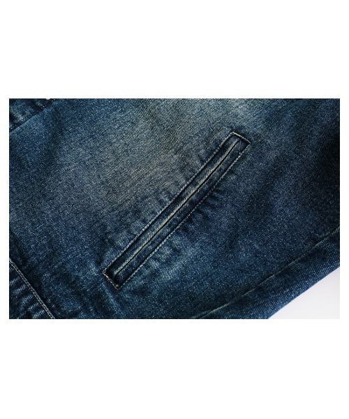 mushwear(マッシュウェア)の「異素材デニムジャケット(デニムジャケット・メンズ・インディゴブルー・X-LARGE/LARGE/MEDIUM)」の11枚目の写真