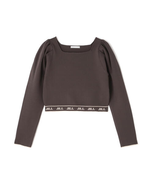 JILL by JILL STUART(ジルバイジルスチュアート)の「ロゴジャガードパフニット(ニット/セーター・レディース・ブラック/ホワイト系その他/ブラウン・FREE)」の19枚目の写真