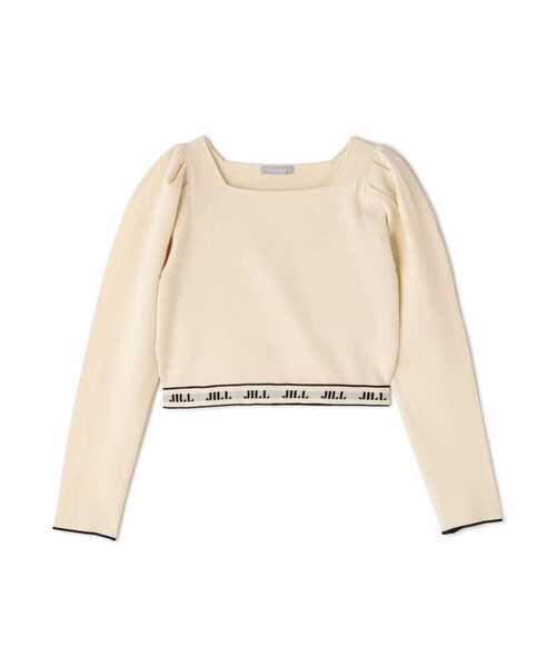 JILL by JILL STUART(ジルバイジルスチュアート)の「ロゴジャガードパフニット(ニット/セーター・レディース・ブラック/ホワイト系その他/ブラウン・FREE)」の21枚目の写真