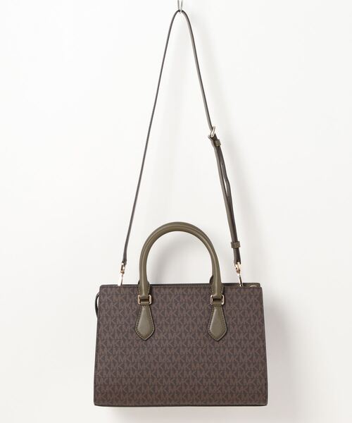 MICHAEL KORS（マイケルコース）の「SHEILA センタージップ サッチェル ミディアム - MKシグネチャー（ハンドバッグ・レディース・オリーブ・FREE）」の2枚目の写真