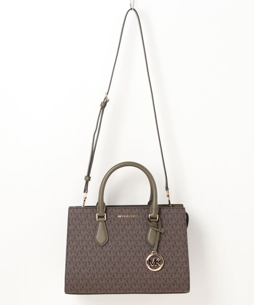 MICHAEL KORS（マイケルコース）の「SHEILA センタージップ サッチェル ミディアム - MKシグネチャー（ハンドバッグ・レディース・オリーブ・FREE）」の8枚目の写真