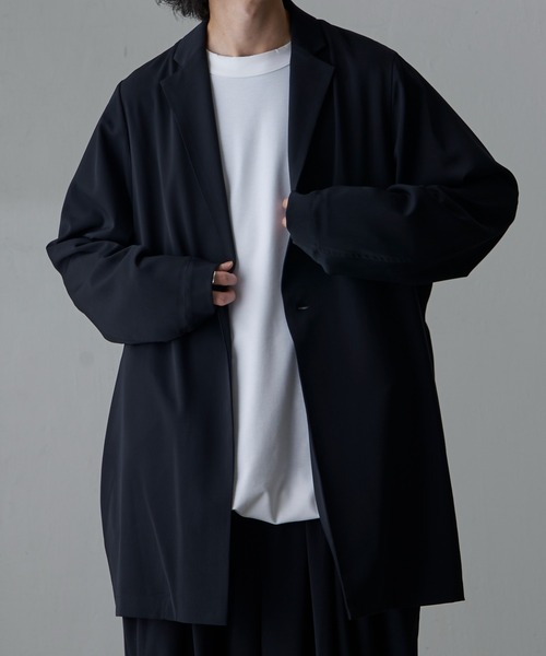 Lui's（ルイス）の「ウォッシャブルBIGジャケット（テーラードジャケット・メンズ・ブラック/ライトグレー・FREE）」の17枚目の写真