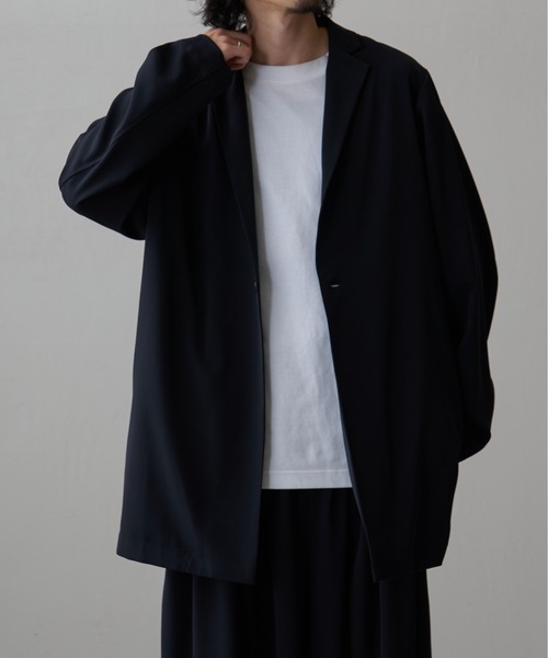 Lui's（ルイス）の「ウォッシャブルBIGジャケット（テーラードジャケット・メンズ・ブラック/ライトグレー・FREE）」の6枚目の写真