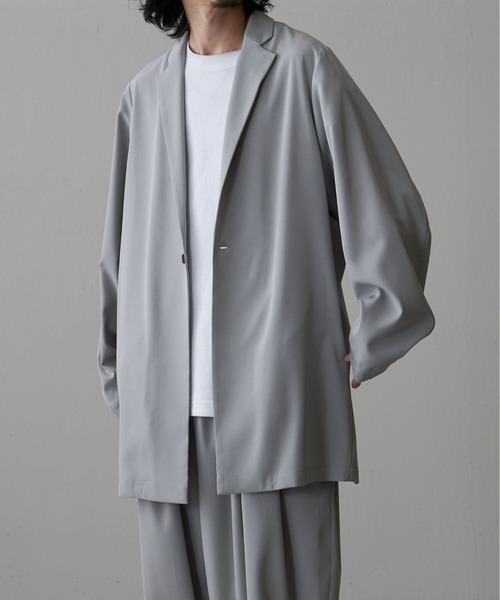 Lui's（ルイス）の「ウォッシャブルBIGジャケット（テーラードジャケット・メンズ・ブラック/ライトグレー・FREE）」の10枚目の写真