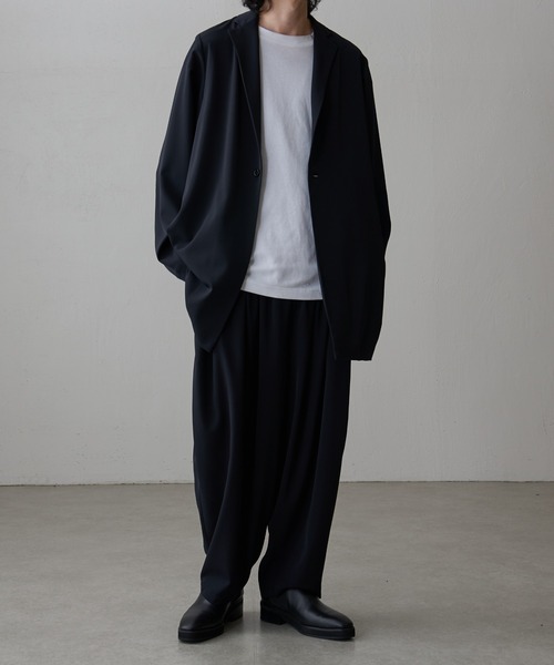 Lui's（ルイス）の「ウォッシャブルBIGジャケット（テーラードジャケット・メンズ・ブラック/ライトグレー・FREE）」の8枚目の写真